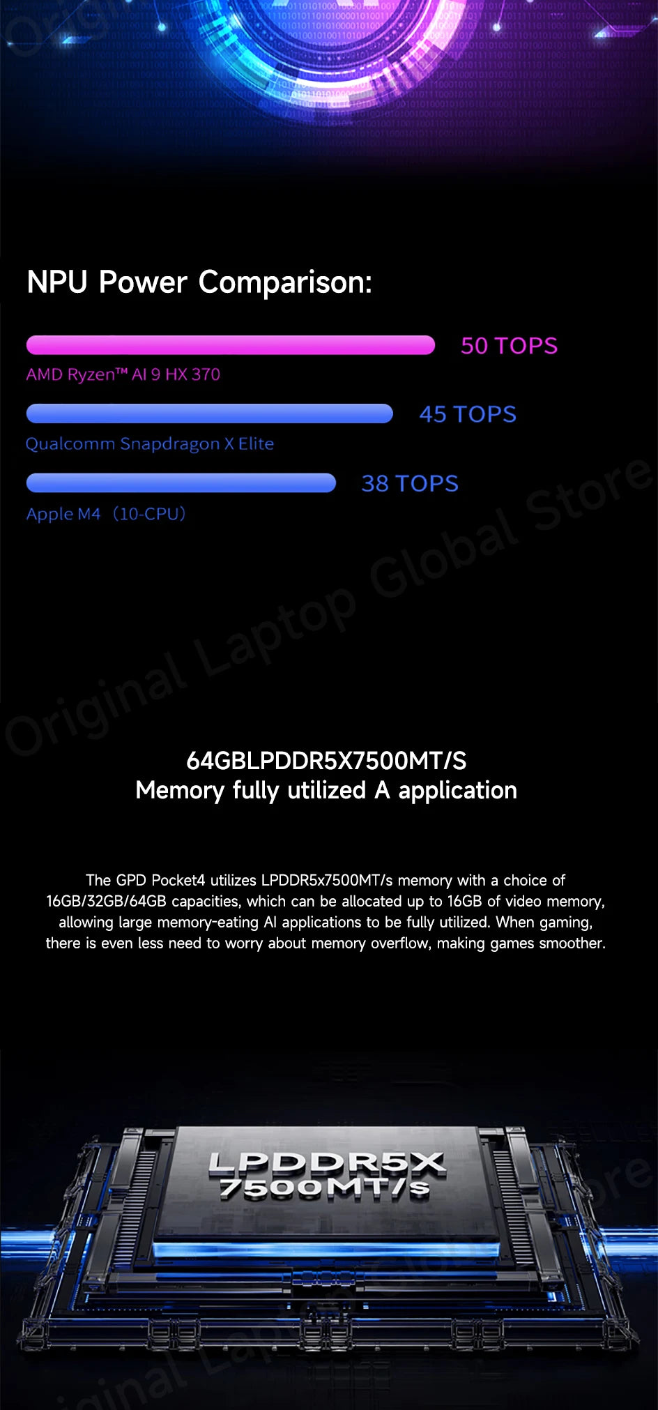 GPD Pocket 4 Mini Laptop – 8.8" 2.5K 144Hz, AMD Ryzen 7 8840U / AI 9 HX 370, Up to 32GB RAM