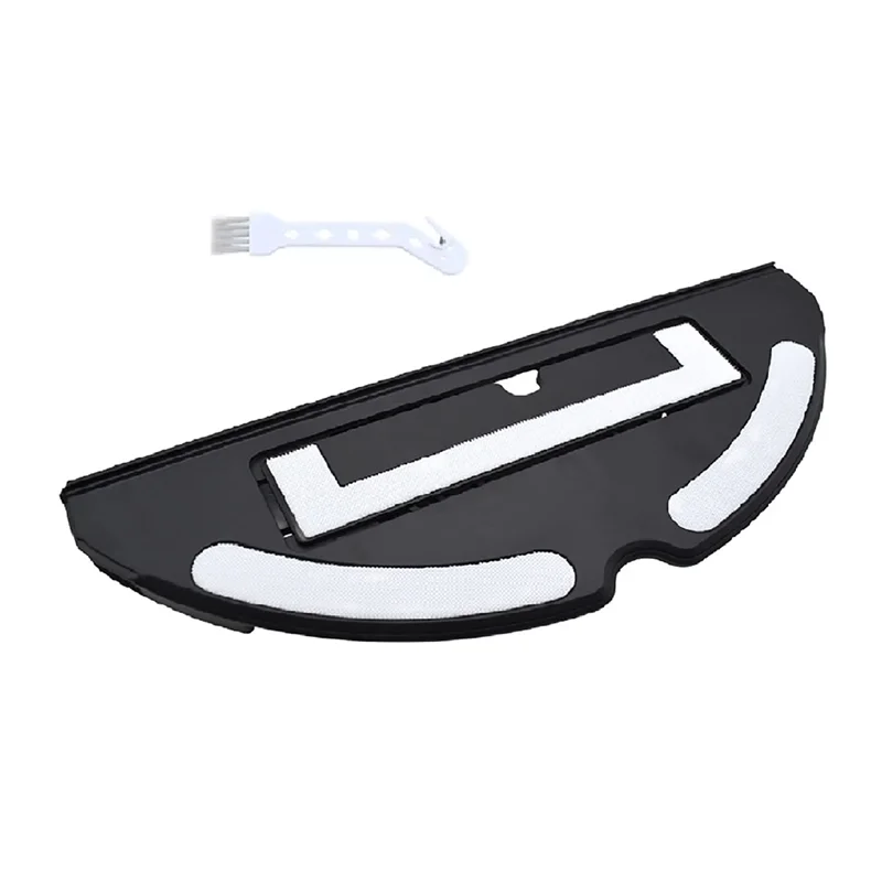 Roborock S8/S7/T7S vacuum cleaner mop head, holder, and mop bracket accessories in black and silver for replacement parts.