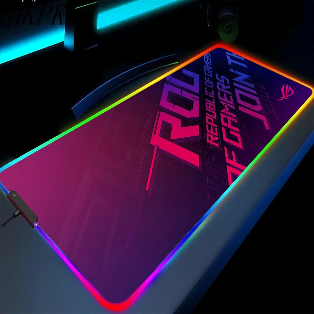 RGB Gaming Mouse Pad XXL with Backlight – Multiple Sizes, Non-Slip Rubber, 3mm