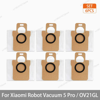 Xiaomi Robot Vacuum 5 Pro / OV21GL Spare Parts – Brush, Filter, Mop & Dust Bag