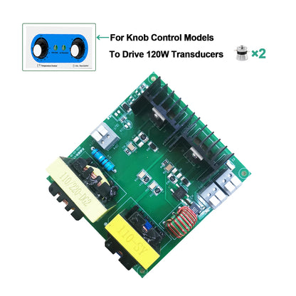 40kHz Ultrasonic Generator PCB Board 60W–180W – Mechanical & Digital Driver for Ultrasonic Cleaner 110V/220V