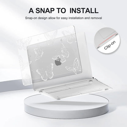 Transparent Hard Shell MacBook Case – MacBook Air & Pro 11" to 16" | M1 M2 Chip Compatible