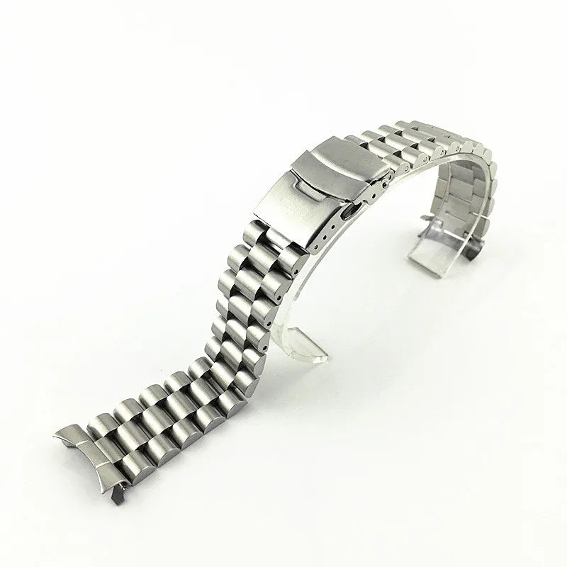 Solid Stainless Steel Jubilee Bracelet for Seiko SKX007 / SKX009 / SRPD – 20/22mm Curved End