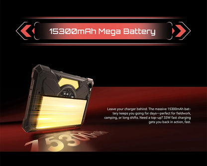 Cubot TAB KingKong S Rugged Tablet – Android 15, 15300mAh, 48MP, 10.1" 90Hz, 4G LTE