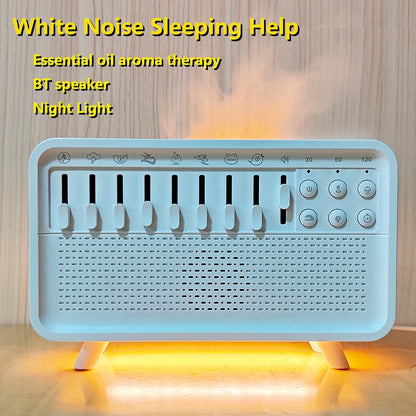 3-in-1 Bluetooth Speaker, White Noise Night Light & Humidifier – 8 Nature Sounds Sleep Machine