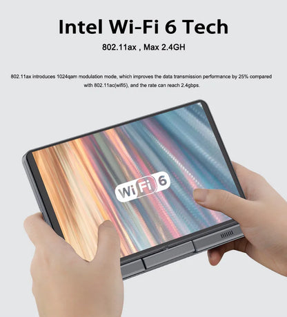 CRELANDER P8 8" 2-in-1 Mini Laptop | Intel N150 | 12GB DDR5 | Touch Screen | WiFi 6 | Win 11 | Pocket PC