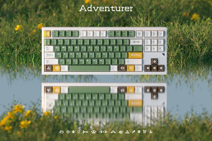 Glove X Domikey Cherry Adventurer ABS Doubleshot Keycaps – MX Stem, 60/87/104 Layout