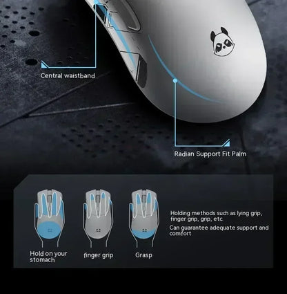 Metaphyuni Metapanda P1 Pro Wireless Gaming Mouse – PAW3395, Low Latency, Lightweight, Ergonomic