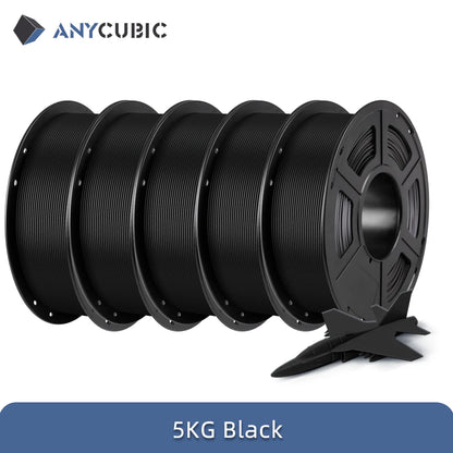 ANYCUBIC PLA 3D Printer Filament – 5KG / 1.75mm, Eco-Friendly, EU & US Warehouse, For Kobra S1C / K3C