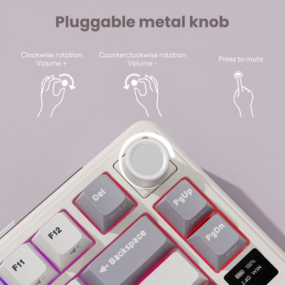 RK ROYAL KLUDGE L98 Left-Handed Mechanical Keyboard – 95%, Gasket, Tri-Mode, RGB, Hot-Swap