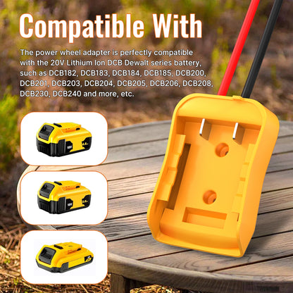 Jumper Cable Clamps with DEWALT 20V Battery Adapter – Car Jump Starter Kit