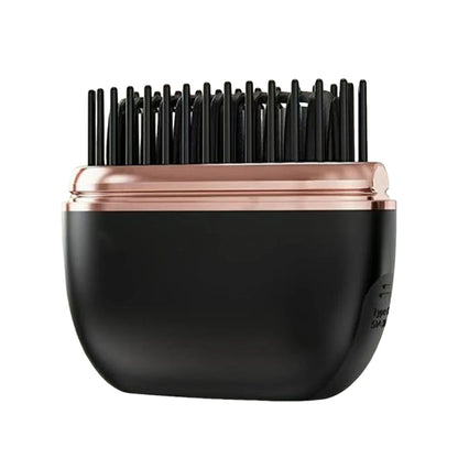 Wireless Hair Straightener Brush – USB Rechargeable, 30s Fast Heat, 3 Temps, Mini Travel Styler
