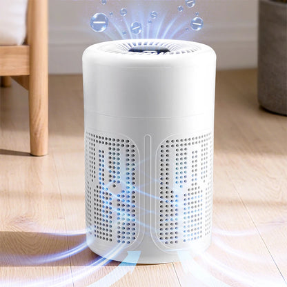 Mini Desktop Air Purifier — HEPA Filter, Negative Ion Technology, Removes Formaldehyde, Odors & Dust
