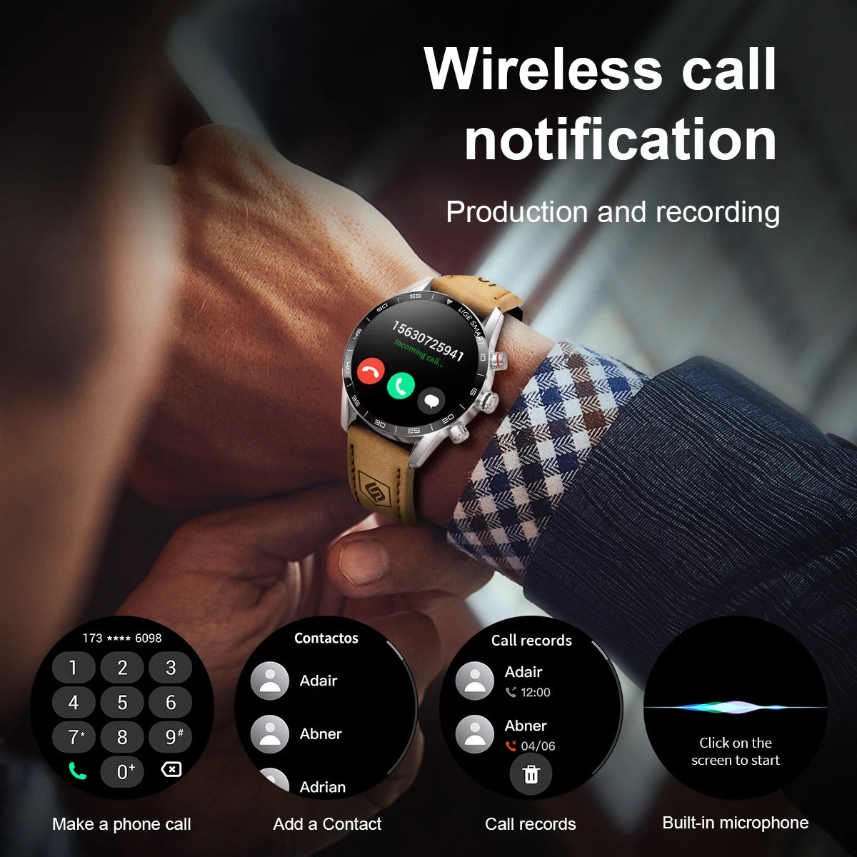 LIGE 2024 Rugged Military GPS Smart Watch – AMOLED HD, Heart Rate, BT Call, Waterproof