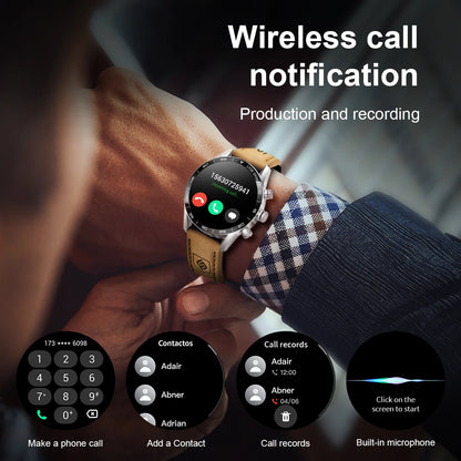 LIGE 2024 Rugged Military GPS Smart Watch – AMOLED HD, Heart Rate, BT Call, Waterproof