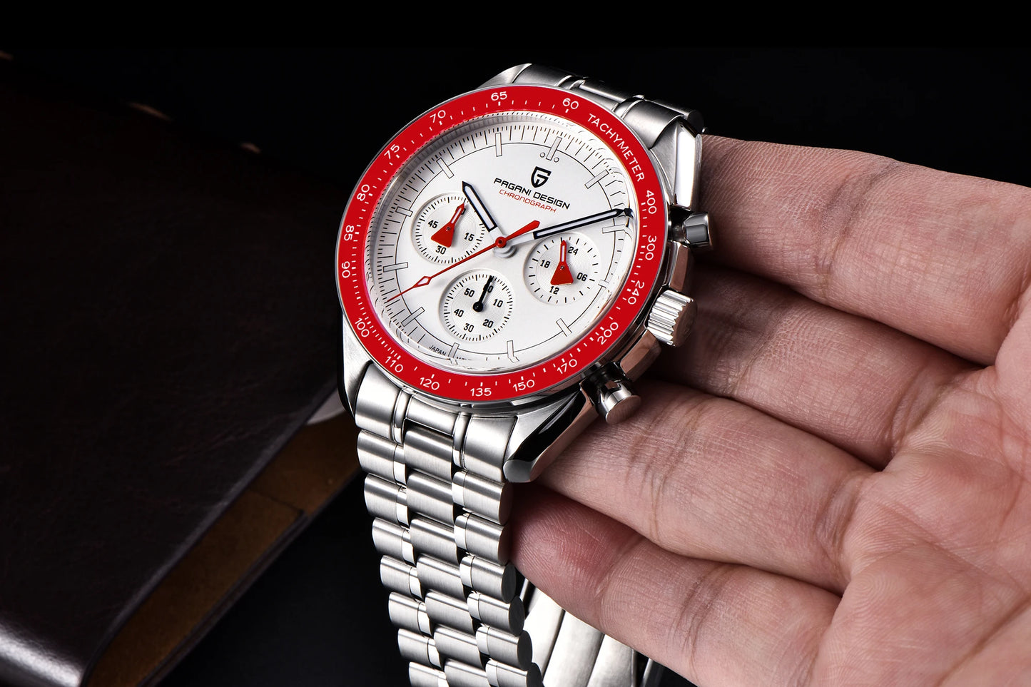PAGANI DESIGN 1701 V5 Men's Luxury Quartz Chronograph Watch – AR Sapphire Glass, 100M Waterproof