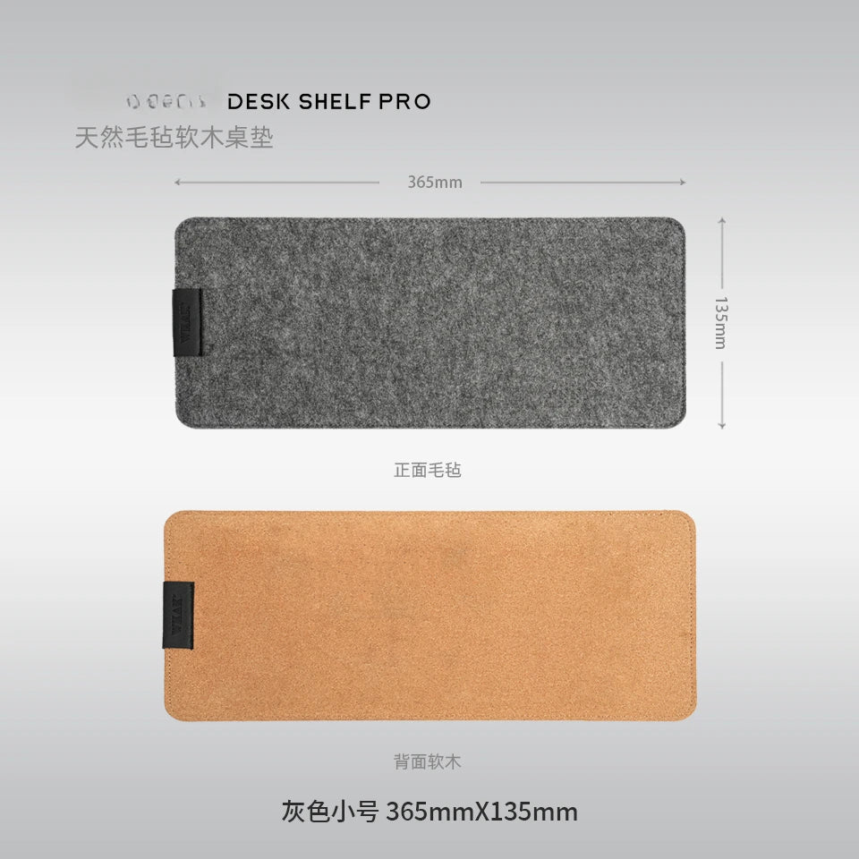 Cork Felt Keyboard Desk Pad – Shock Absorbing Silent Mat for 60%–80% Mechanical Keyboards