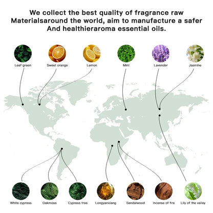 NAMSTE 100ml Essential Oil Aroma Diffuser — Electric Room Diffuser, Air Purifier & Home Freshener