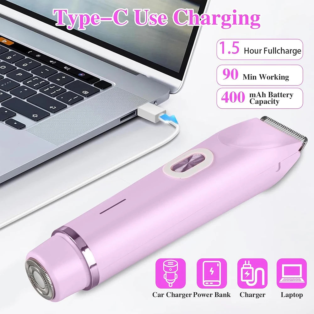 Electric Shaver for Women | Painless Hair Removal | Leg, Bikini & Facial Epilator