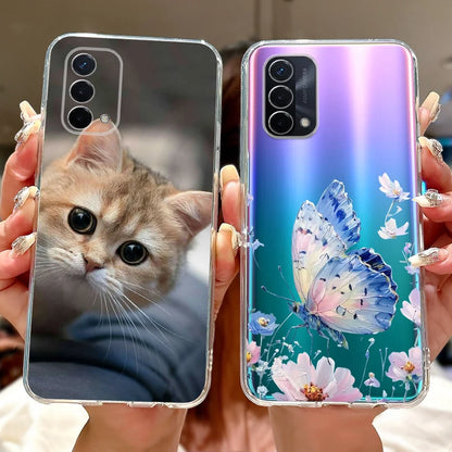 Luxury Painted Soft Silicone Case for Oppo A74 5G – Shockproof Back Cover