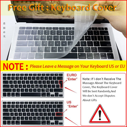 MacBook Laptop Case 2025 M4 – Air 13/15, Pro 13/14, M1-M5