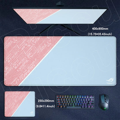 Black Anime XXL Gaming Mouse Pad – Lock Edge, HD Print, Anti-Slip Desk Mat, Multiple Sizes