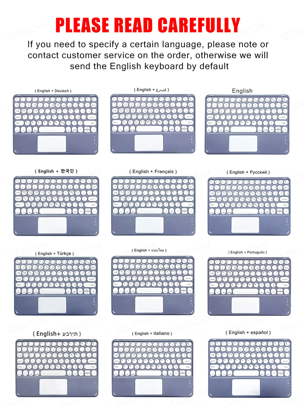Bluetooth Keyboard & Mouse Case for iPad – Pro, Air, 10th Gen, Mini