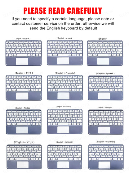 Bluetooth Keyboard & Mouse Case for iPad – Pro, Air, 10th Gen, Mini