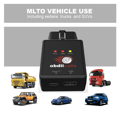 OBD2 Fuel Saving Chip Tuning Box | 2-in-1 Fast Charger & Power Booster for Petrol & Diesel Cars