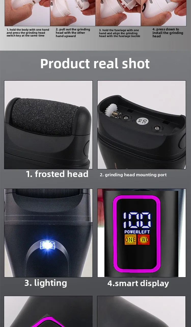 Electric Foot Callus Remover | Pedicure Machine | Rechargeable Foot Grinder