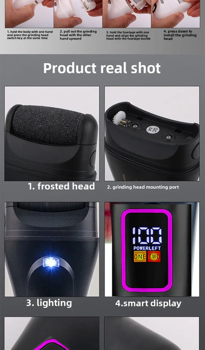 Electric Foot Callus Remover | Pedicure Machine | Rechargeable Foot Grinder