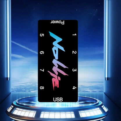 Nollie 8-Way ARGB Splitter HUB – 5V 3-Pin, SignalRGB & OpenRGB Compatible