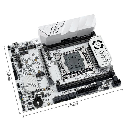 MACHINIST X99 U9 Motherboard – LGA2011-3, DDR4, 3x NVMe M.2, White Armor