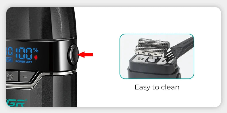 VGR Professional Hair Clipper | V-003 V-906 V-308 | Metal Body | Barber & Beard Trimmer