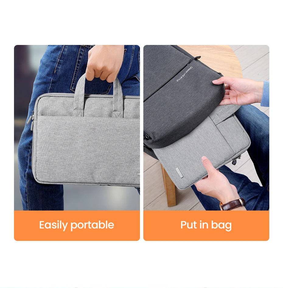 UGREEN Laptop Sleeve Bag 13.9" / 14.9" – Waterproof PU Case for MacBook, iPad, Lenovo, HP