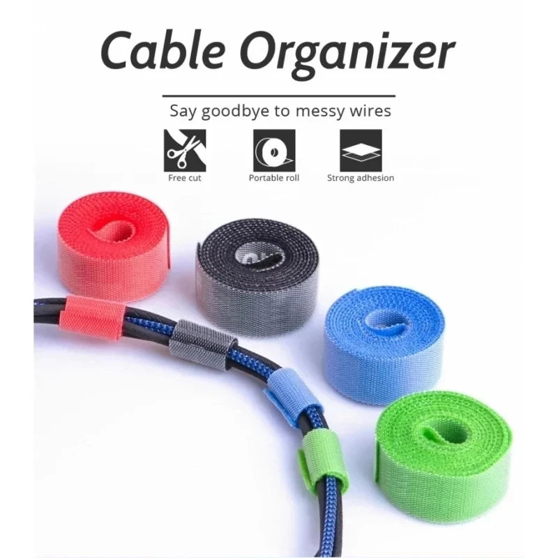 Reusable Nylon Cable Ties – Wire & Cord Management Straps (1M / 3M / 5M)