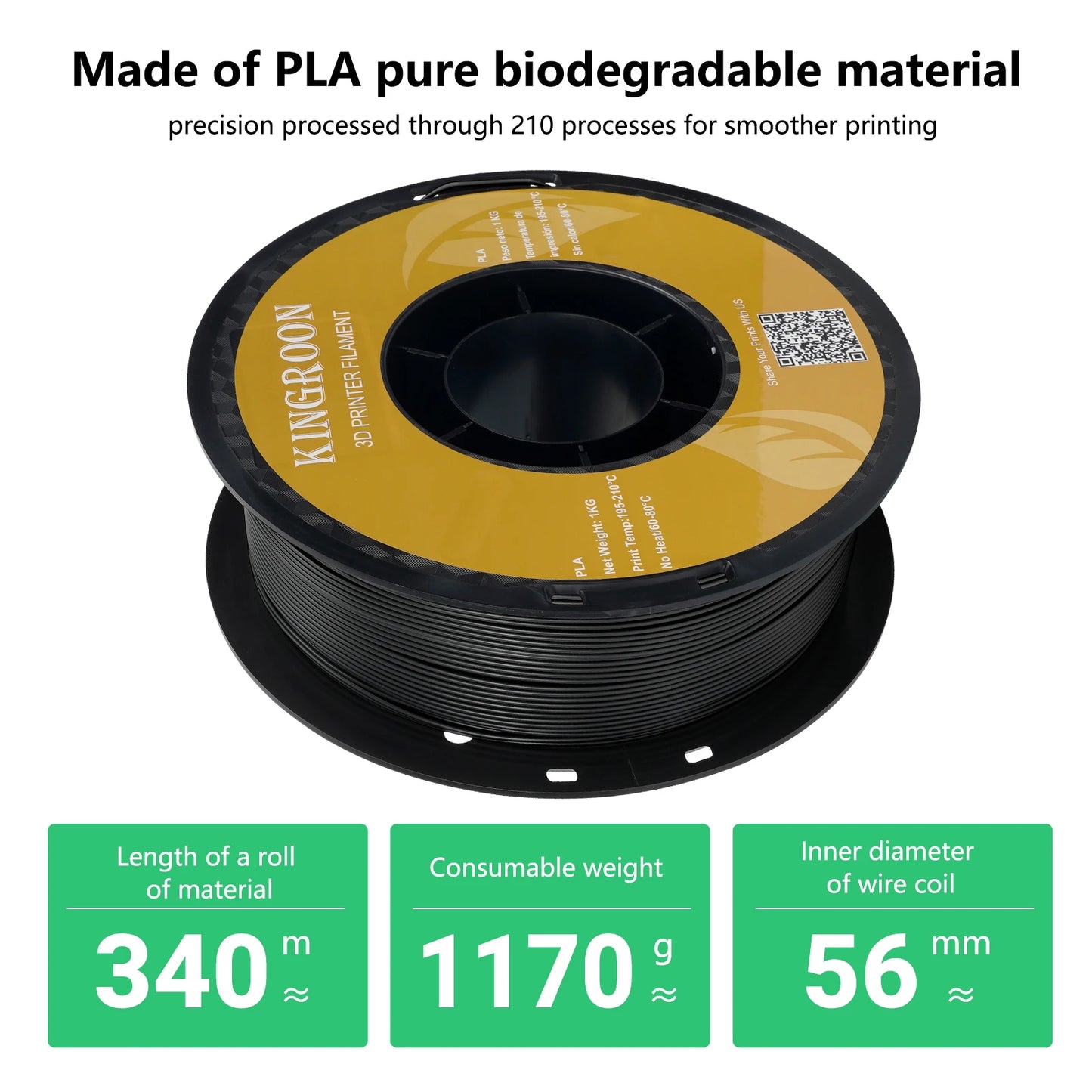 3D Printer Filament Bundle – 10KG, 1.75mm PLA / PETG, 10 Rolls, Mixed Colors & Materials, Fast Ship