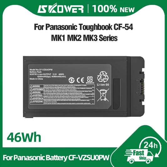 Panasonic Toughbook CF-54 Replacement Battery 46Wh — CF-VZSU0PW / CF-VZSU0PR