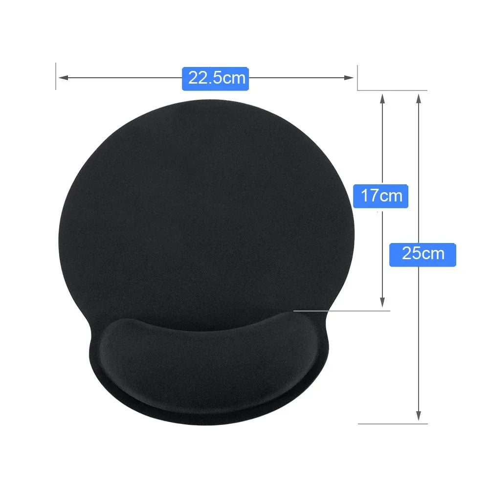 FunDigi Memory Foam Wrist Rest Mouse Pad – Superfine Fibre, Ergonomic, 4 Styles