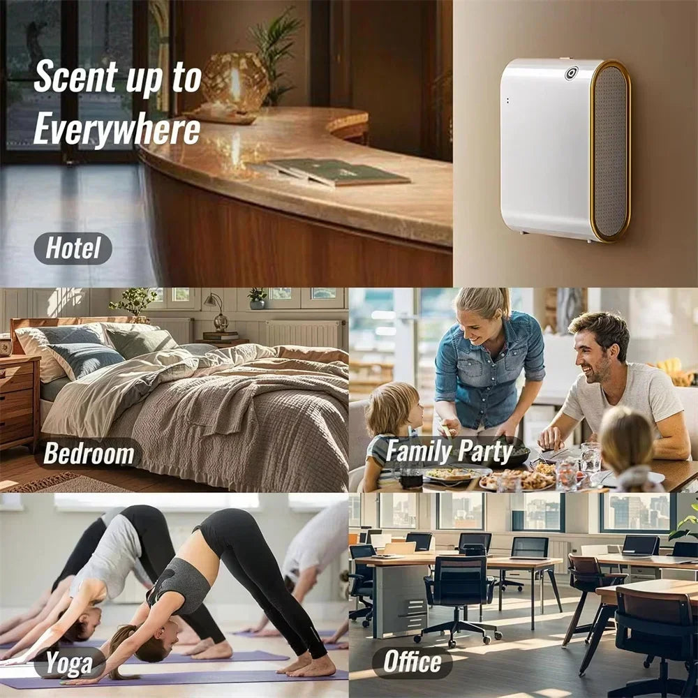 Smart Waterless Scent Diffuser – Air Freshener for Home & Hotel, Room Fragrance Machine