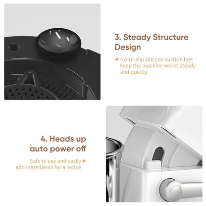 BioloMix BM602E 1200W Stand Mixer – OLED Screen, 11-Speed DC Motor, 5L Bowl