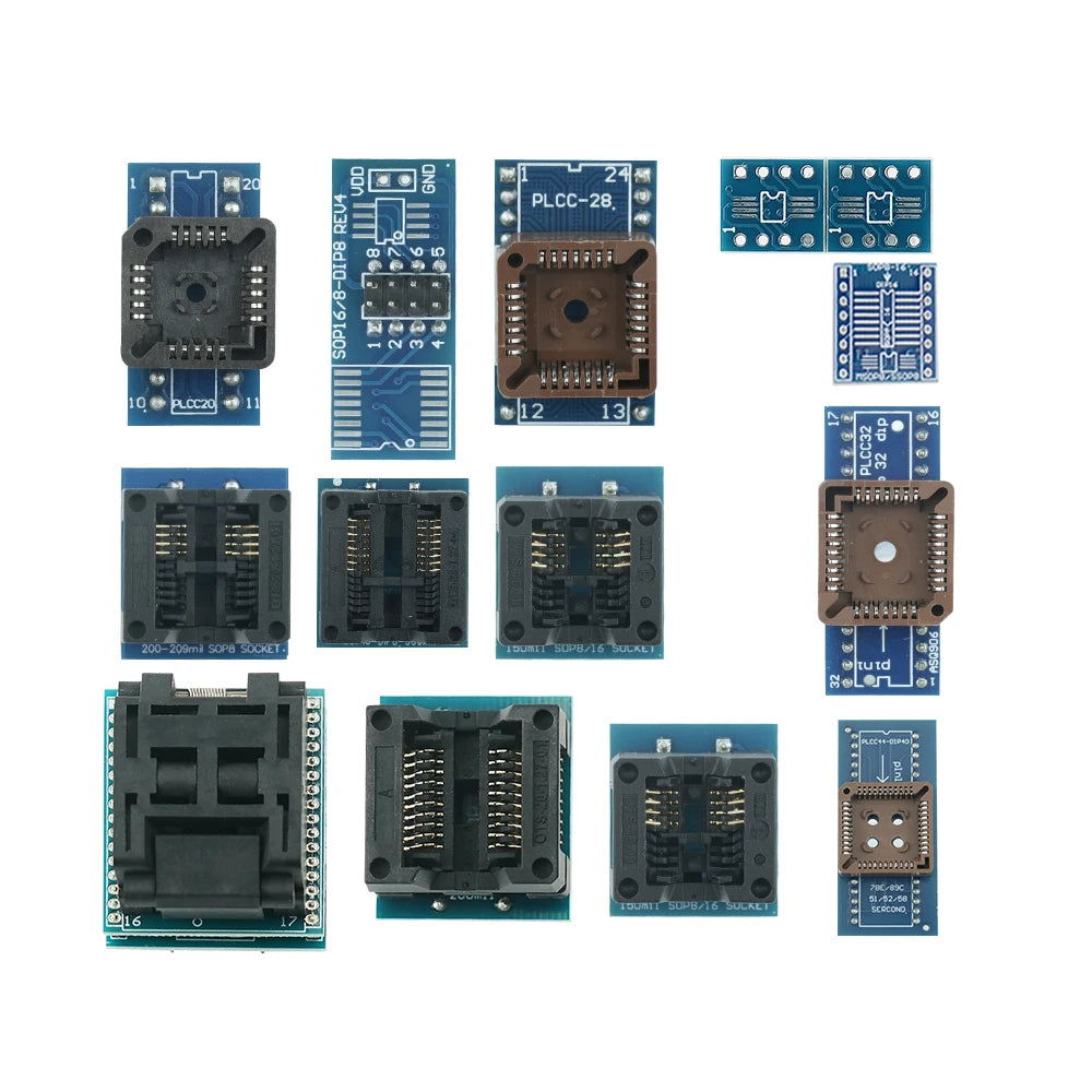 XGecu T48 (TL866-3G) Universal Programmer – 39 Adapters, 31000+ ICs, SPI/NAND/eMMC