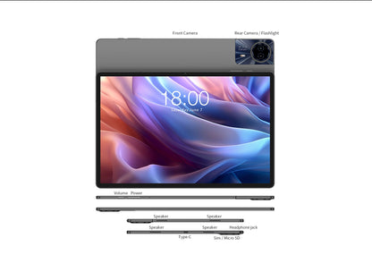 Teclast T65 Max – 13" FHD 4G LTE Tablet, MediaTek G99, 8GB+256GB, 10000mAh, Android 14, Widevine L1
