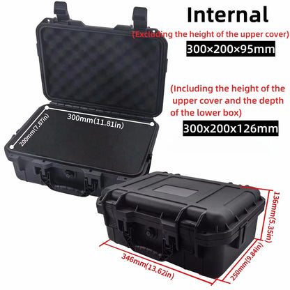 Waterproof Hard Carry Case with Pre-Cut Sponge – Tool & Equipment Organizer
