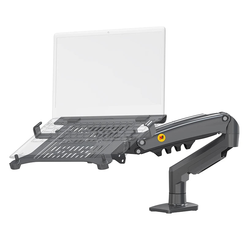 2 in 1 Monitor & Laptop Stand – 17–30" Monitor + 10–17" Laptop Desk Mount