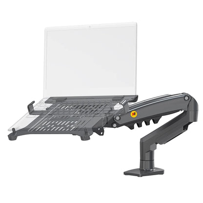 2 in 1 Monitor & Laptop Stand – 17–30" Monitor + 10–17" Laptop Desk Mount