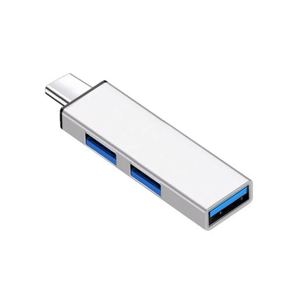 3-Port USB Hub – USB 3.0 + 2x USB 2.0, Aluminum, Mini Dongle, Type-C & USB-A, 5Gbps