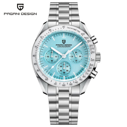 PAGANI DESIGN 1701 V5 Men's Luxury Quartz Chronograph Watch – AR Sapphire Glass, 100M Waterproof