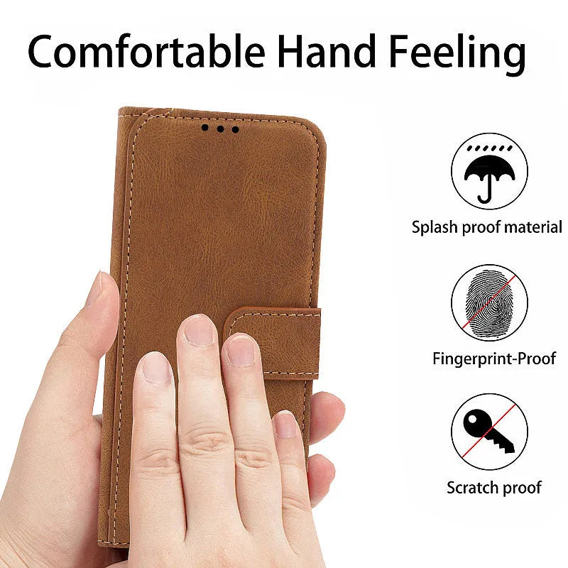 Blackview BV9200 wallet phone case with stand by R.E.D. Shopping, featuring a black holster cover and card slots for business use.