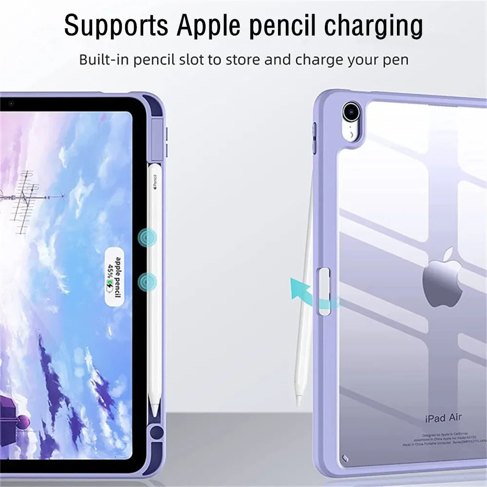 iPad Case with Pencil Slot – iPad 11th 2025, Air 11/13 M3, Pro, Mini 6/7, 10th Gen